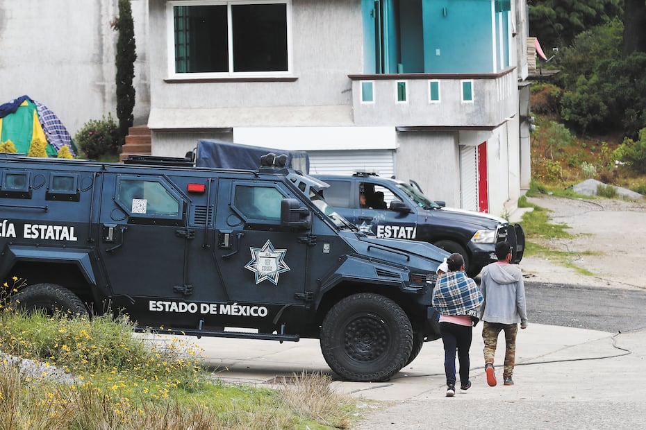 Fuerzas federales y estatales resguardaban la zona del enfrentamiento. Foto: Jorge Alvarado / EL UNIVERSAL