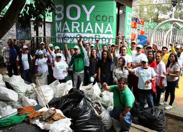 Mariana Boy realiza jornada de limpieza y saneamiento en el parque San Sebastián