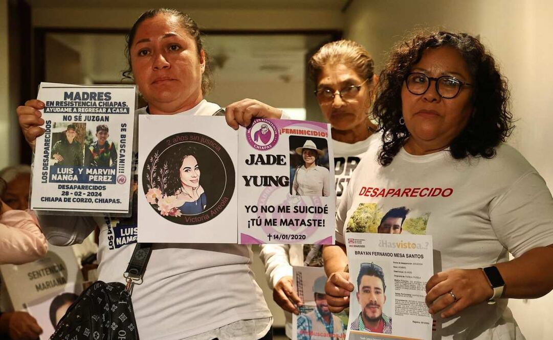 Madres buscadoras asisten al Senado de la República y se entrevistan con diferentes legisladores. Foto: Berenice Fregoso/ EL UNIVERSAL