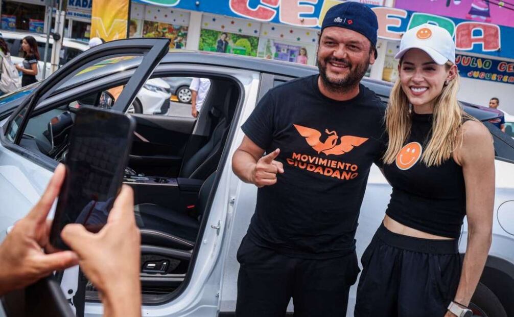 Mariana Rodríguez candidata de Movimiento Ciudadano por la alcaldía de Monterrey. Foto: Especial