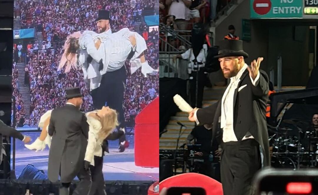 Travis Kelce en el concierto de Taylor Swift - Foto: @LaTayMexicana en X