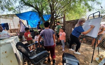 Ofrecen clases presenciales a niños que no cuenten con televisión en Hermosillo