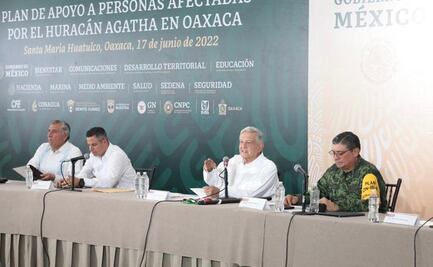 AMLO ordena entrega de apoyos y electrodomésticos a damnificados de "Agatha" desde el lunes