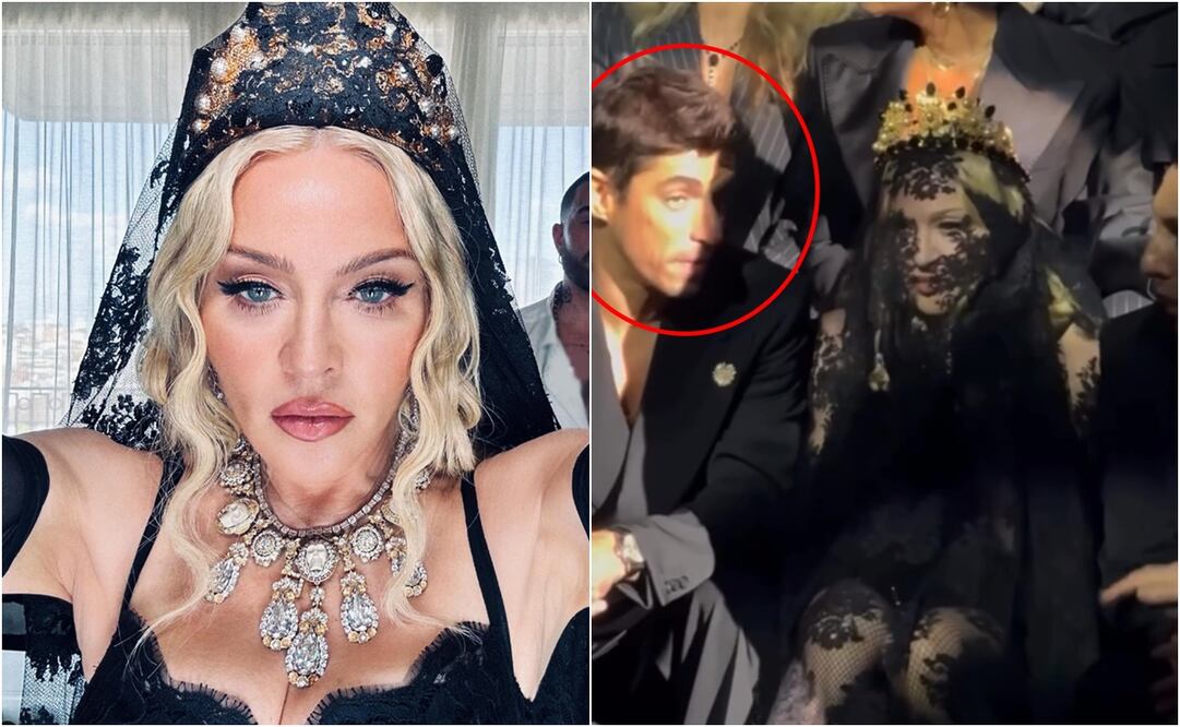 Madonna junto a Alberto Guerra en uno de los desfiles de Dolce and Gabbana, en Milán.
Fotos: Instagram