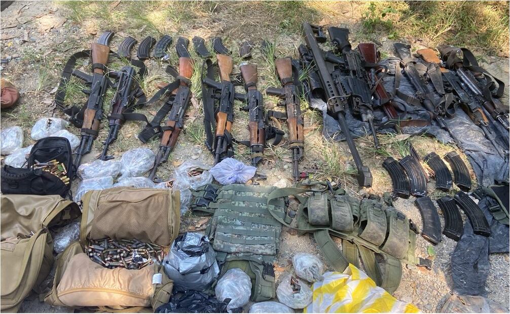 Mueren 16 en enfrentamiento, entre ellos 14 criminales en Tecpan, Guerrero; hay 11 detenidos. Foto: Especial