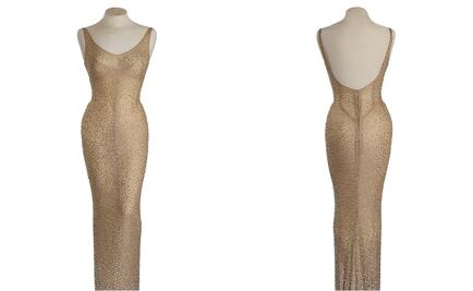 Subastarán vestido del "Happy Birthday" de Marilyn Monroe