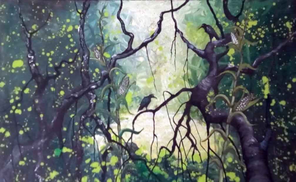Filogonio, el pintor mazateco que le da vida abstracta a su tierra mística