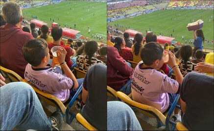 Liga MX: Niño se hace viral al tomar cerveza en un partido del Atlético Morelia