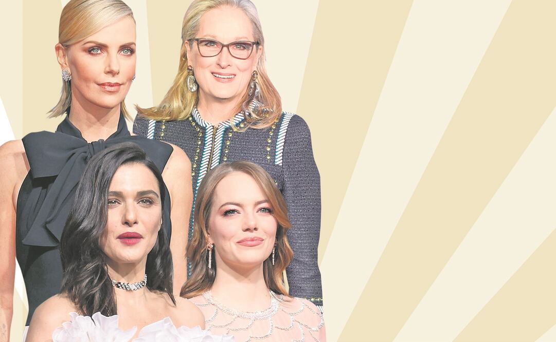 Charl ize Theron, Meryl Streep y Rachel Weisz (FOTOS: CLASOS Y ARCHIVO EL UNIVERSAL)