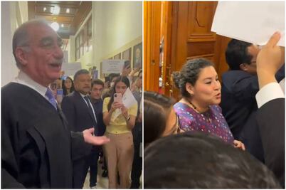 Segundo día de protestas dentro de la SCJN; ministros Batres y Pérez Dayán interrumpen sesión de Segunda Sala y dialogan con trabajadores