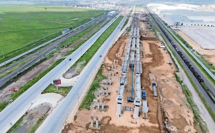 Colocan muros de contención a viaducto del Tren México-Pachuca