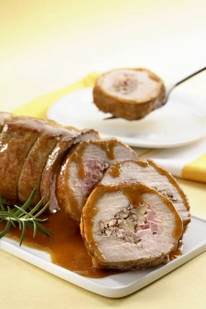 Receta: hornea un lomo en salsa de durazno para estas fiestas