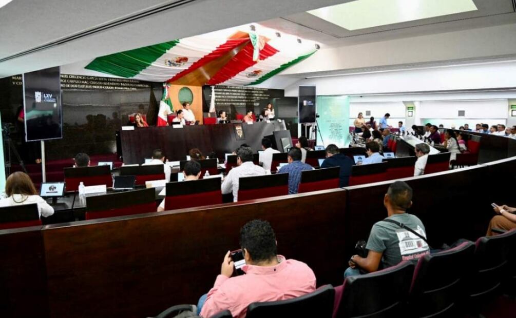 El Congreso del Estado de Campeche aprobó la despenalización del aborto en la entidad (25/02/2025). Foto: Especial