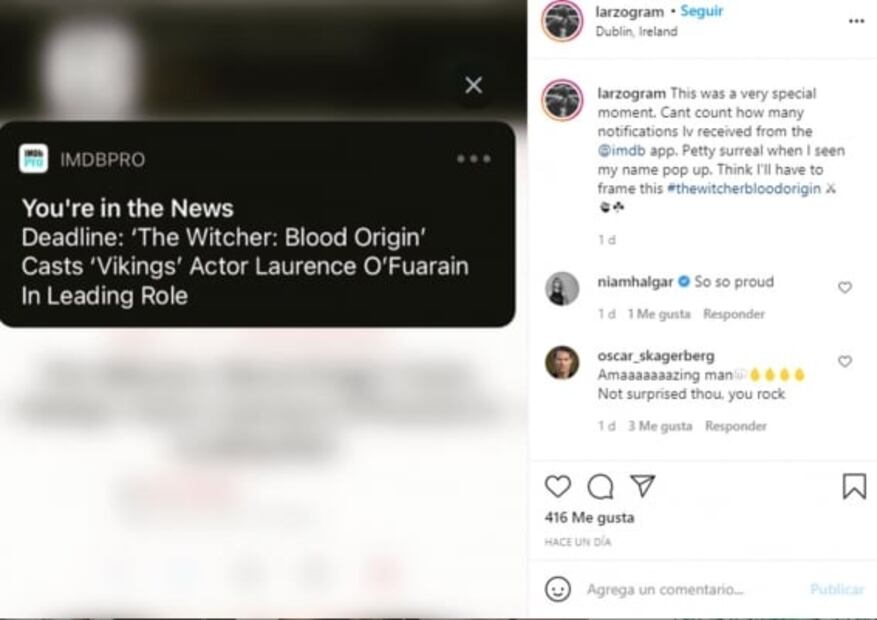 Precuela de "The Witcher" ficha como protagonista a actor de "Juego de Tronos" y "Vikingos"