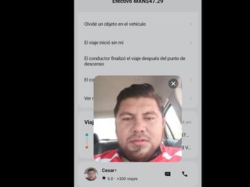 Chofer de app se hace viral por mostrarle la cara a pasajera