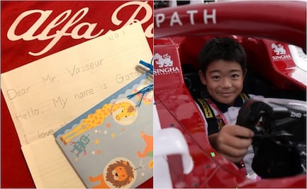 Escudería de la Fórmula 1 cumple sueño a niño que donó sus ahorros para salvar al equipo