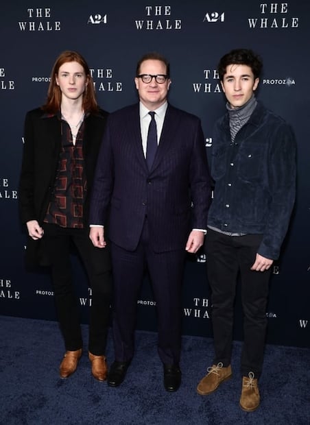 Brendan Fraser posa junto a sus hijos adolescentes, ¡son guapísimos!