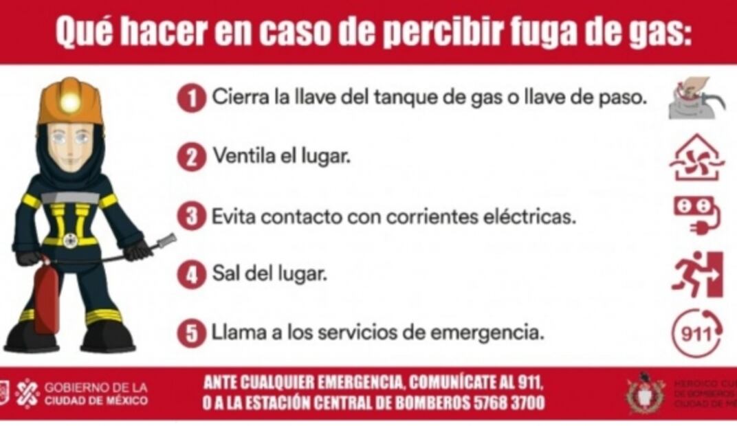 Bombero de CDMX carga tanque de gas en llamas para evitar explosión en restaurante de la Del Valle 