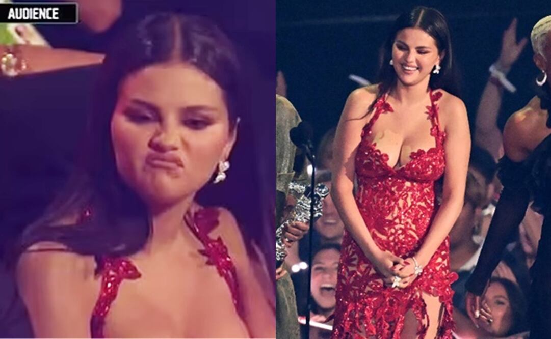 Selena Gomez fue una de las famosas que se presentó en los VMA anoche; su presencia causó sensación y polémica.
Fotos: Twitter y AFP