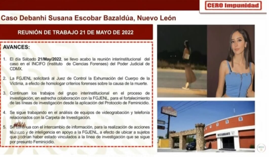 Exhumación de cuerpo de Debanhi no es para descalificar investigación, sino dotar certeza jurídica: Fiscalía NL