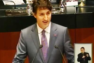 Trudeau cita a Benito Juárez en discurso