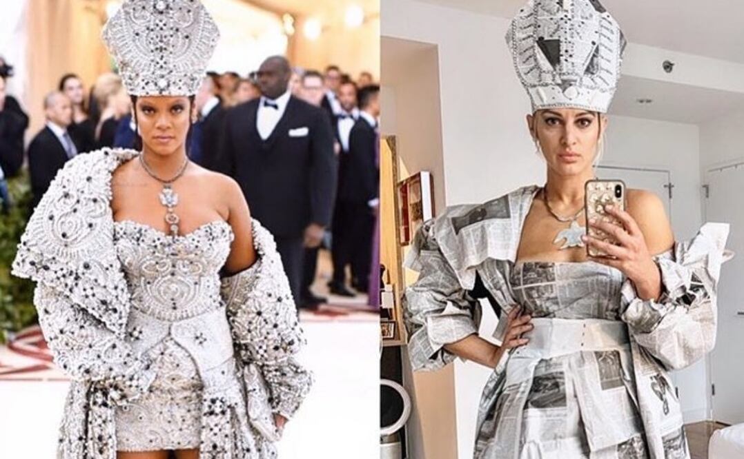 El look que lució Rihanna en la edición de 2018 es uno de recreados por los usuarios de redes sociales. Foto: Instagram