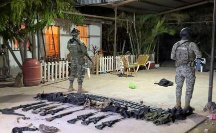 Aseguran armas, una granada y equipo táctico durante operativo en Mulegé, BCS; no hay detenidos