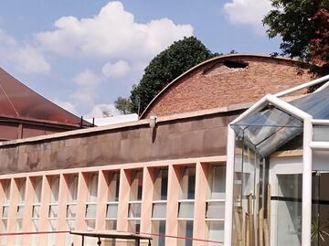 Sismo provoca daños en los Estudios Churubusco