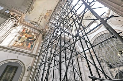 Iglesia en la Guerrero presenta nuevas fisuras