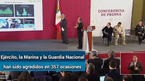 Ojeda Durán: Ataques contra el narco han dejado 38 elementos de las fuerzas federales fallecidos