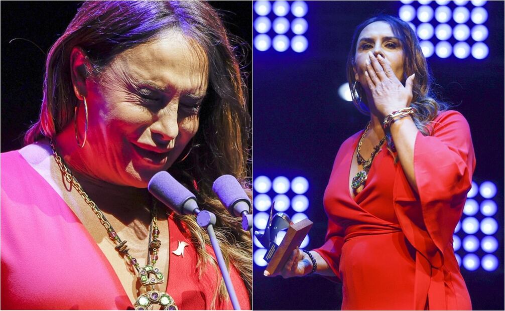 Karla Sofía Gascón recibe el premio a Mejor Actriz en Producción Internacional de los Premios Unión de Actores y Actrices.
Fotos: EFE / Juanjo Martín