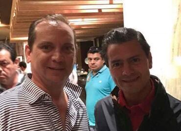 Peña Nieto y Emilio Gamboa juegan golf en Mérida