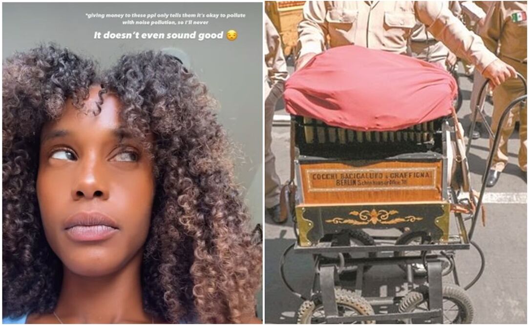 Extranjera explota contra organilleros de CDMX. Foto: TikTok y EL UNIVERSAL