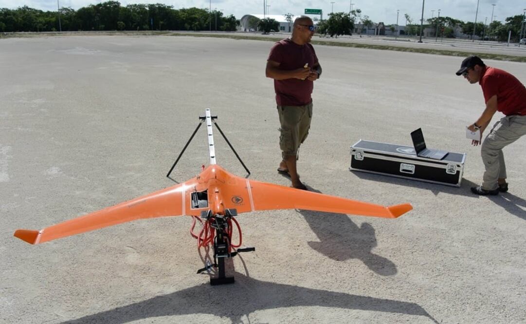  El dron lleva una cámara multiespectral que adquiere información en distintos intervalos. /Imágenes Especiales - UNAM