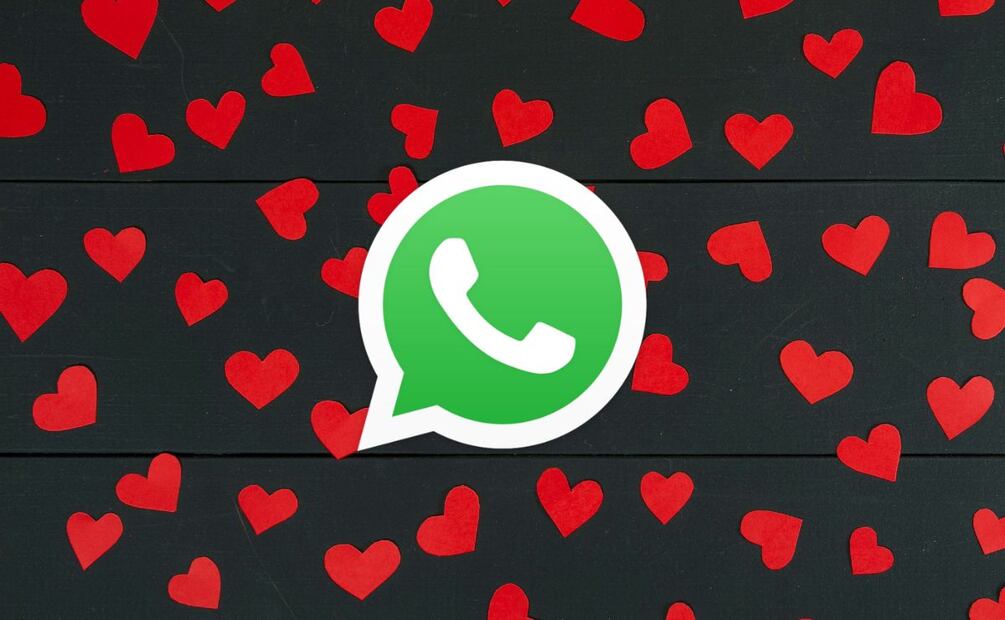 Modo San Valentín en WhatsApp. Imagen: Especial