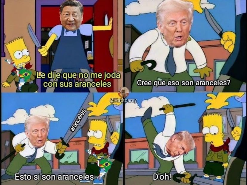Memes aranceles EU y China. Foto: Captura de pantalla