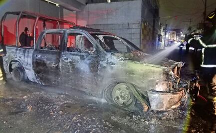 Indagan incendio de camioneta de la SSC en la colonia Morelos