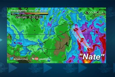 Q.Roo emite alerta amarilla por "Nate"
