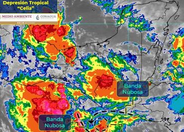 Continuará temporal de lluvias en oriente y suroeste de México por efectos de Celia y Blas