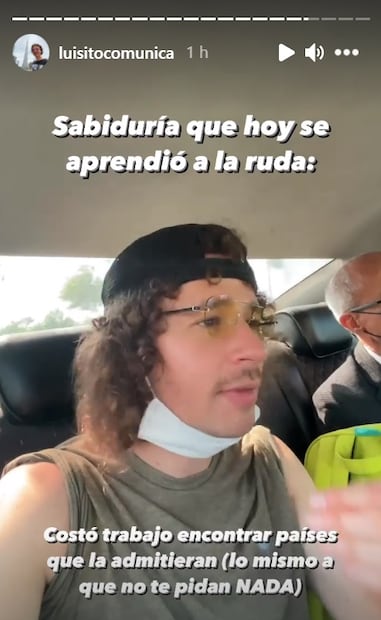 Luisito Comunica no puede ir a Europa porque su papá fue vacunado con Sinovac