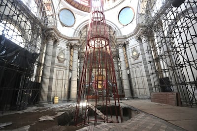 Celebran a Nuestra Señora de los Ángeles, en medio de la reparación del templo por daños causados por el S-19