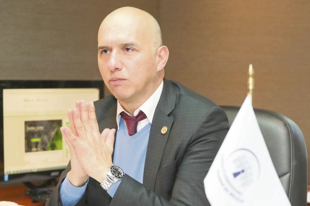 Titular del Consejo Ciudadano de Seguridad Pública y Procuración de Justicia de la Ciudad de México, Salvador Guerrero Chiprés. Foto: BERENICE FREGOSO. EL UNIVERSAL