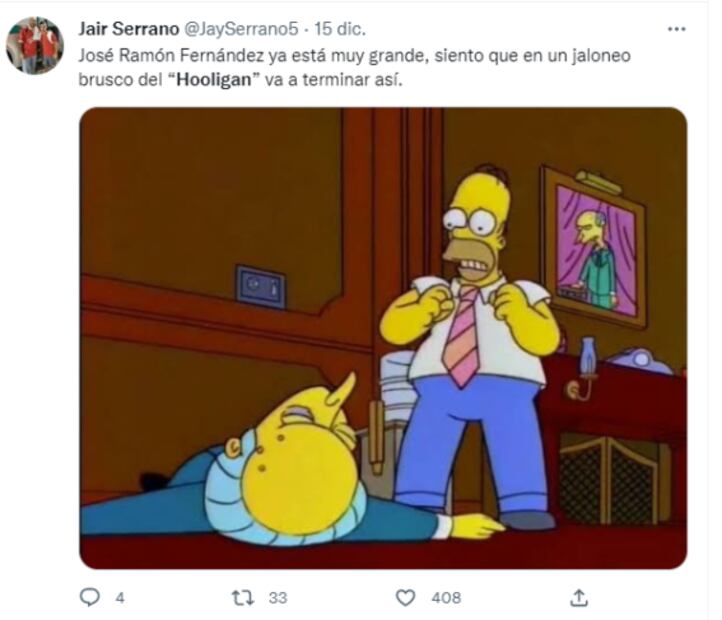 Los mejores memes del encuentro entre José Ramón Fernández y el Hooligan