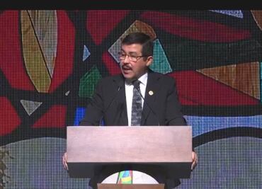 Rector de Universidad Autónoma de Tamaulipas da su primer informe de labores; Américo Villarreal hace acto de presencia