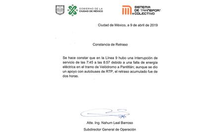¿Llegaste tarde por las fallas en la Línea 9? El Metro te da justificante