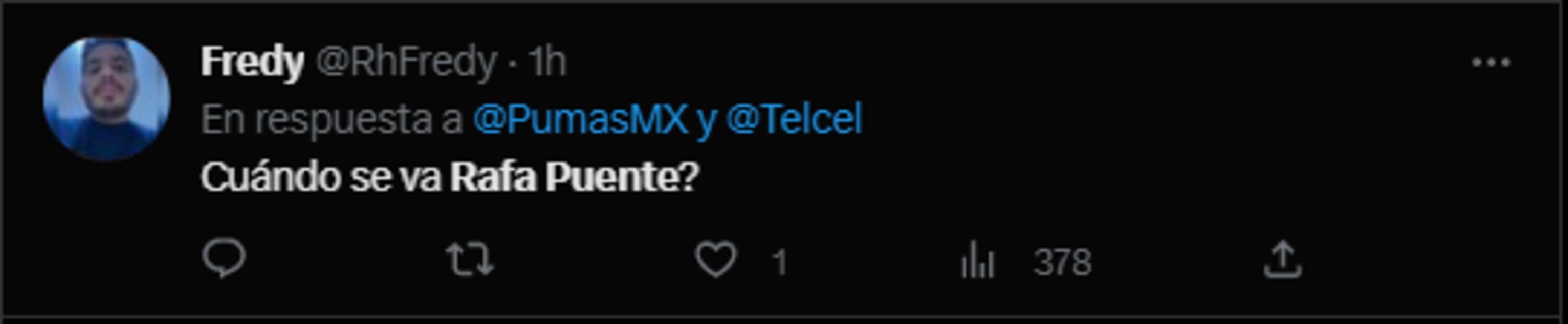 Afición de Pumas invade las redes y pregunta: ¿A qué hora corren a Rafa Puente?
