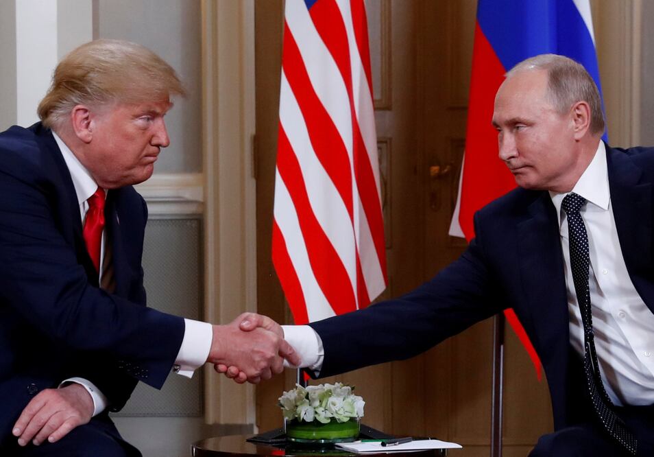 El presidente de Estados Unidos, Donald Trump, y su homólogo ruso, Vladimir Putin. Foto: Reuters