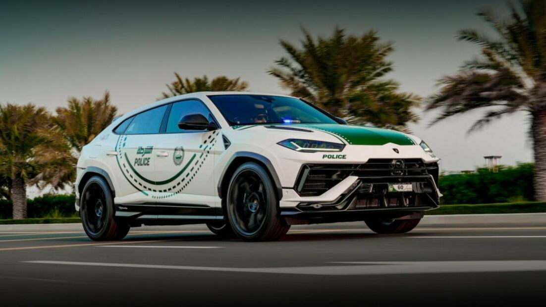La más reciente patrulla de Dubai es un Lamborghini Urus Performante.
