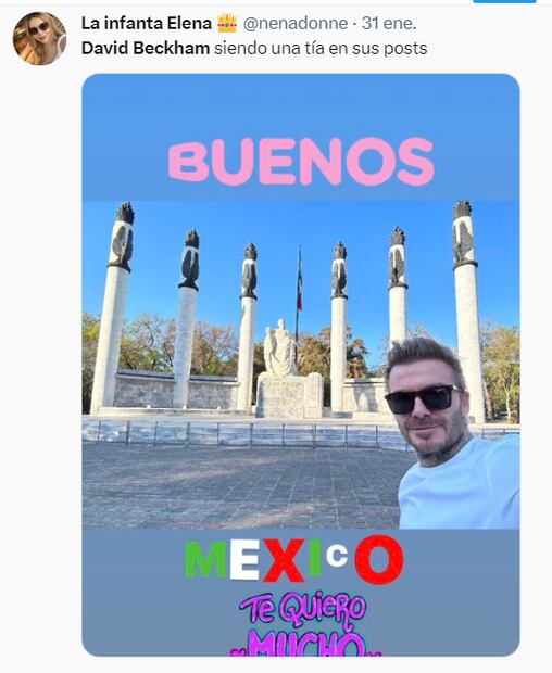 David Beckham es víctima de los memes por su visita a la CDMX