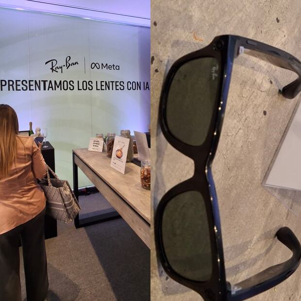 Los lentes con Meta AI se pueden manipular fácilmente con comandos de voz o gestos simples. | Foto: Daniela Payán